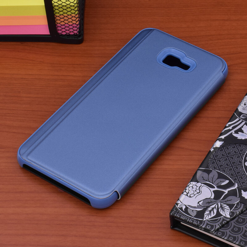 Husa Samsung Galaxy J4 Plus Flip Standing Cover - Blue