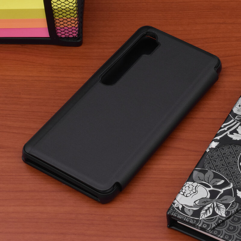 Husa Xiaomi Mi CC9 Pro Flip Standing Cover - Black