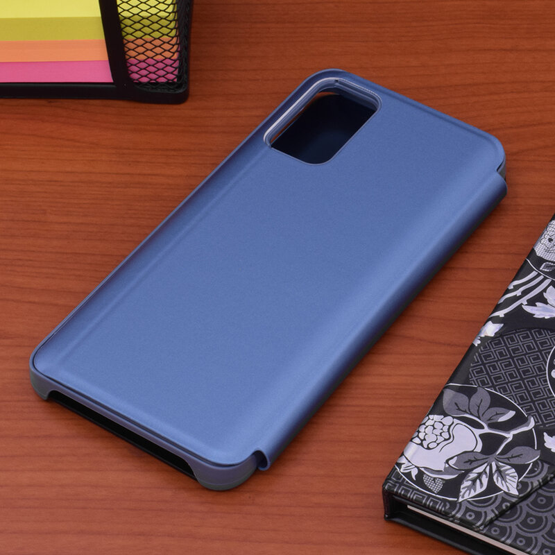 Husa Xiaomi Poco M3 Flip Standing Cover - Albastru