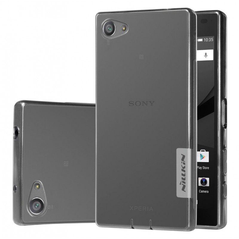 Husa Sony Xperia Z5 Compact Nillkin Nature UltraSlim Fumuriu