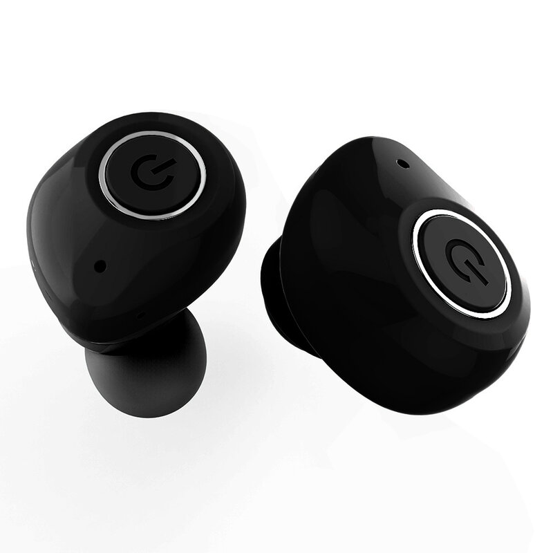 Casti in-ear wireless Gjby, TWS earbuds, Bluetooth, negru, TWS-02