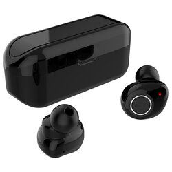 Casti in-ear wireless Gjby, TWS earbuds, Bluetooth, negru, TWS-02