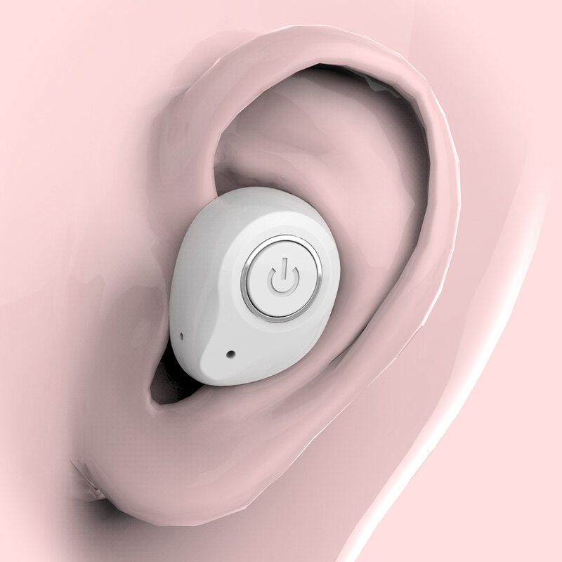 Casti in-ear wireless Gjby, TWS earbuds, Bluetooth, alb, TWS-02