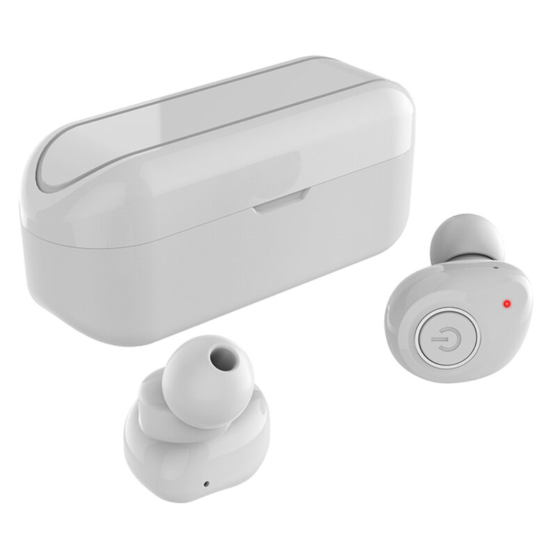 Casti in-ear wireless Gjby, TWS earbuds, Bluetooth, alb, TWS-02