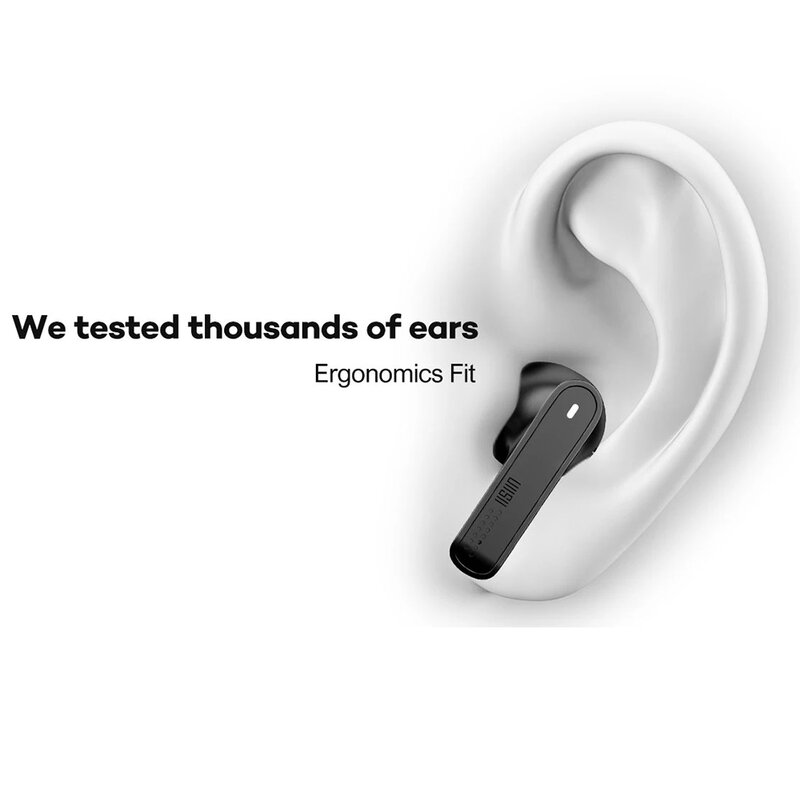 Casti in-ear wireless Uiisii TWS21, TWS earbuds, Bluetooth, microfon, negru