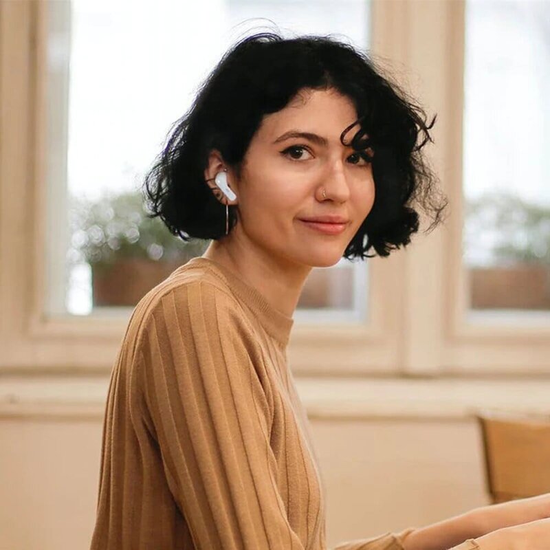 Casti in-ear wireless Uiisii TWS21, TWS earbuds, Bluetooth, microfon, negru