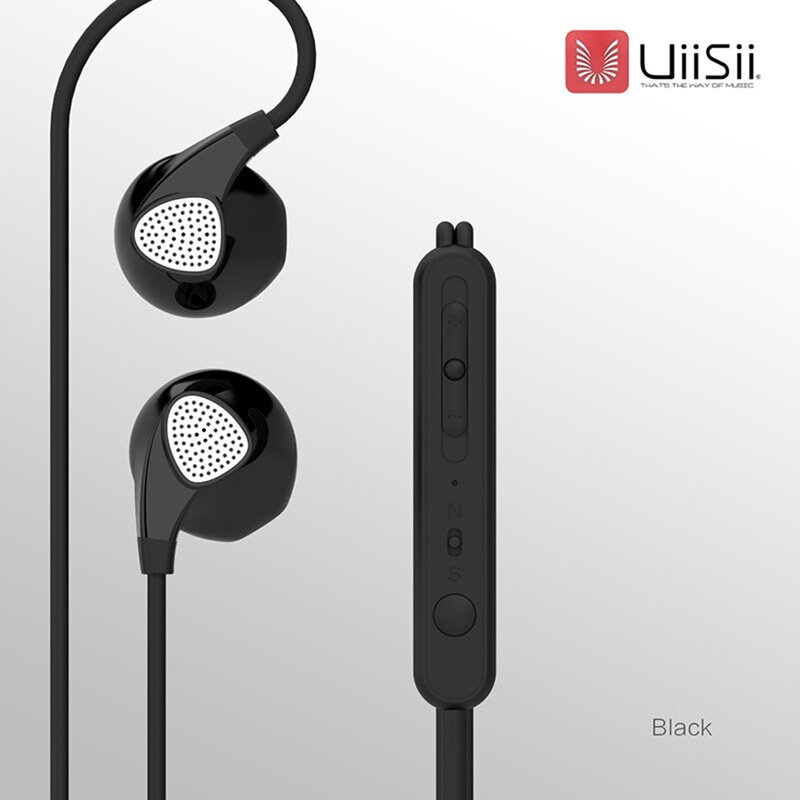 Casti in-ear UiiSii C1, microfon, telecomanda, Type-C, 1.2m, negru
