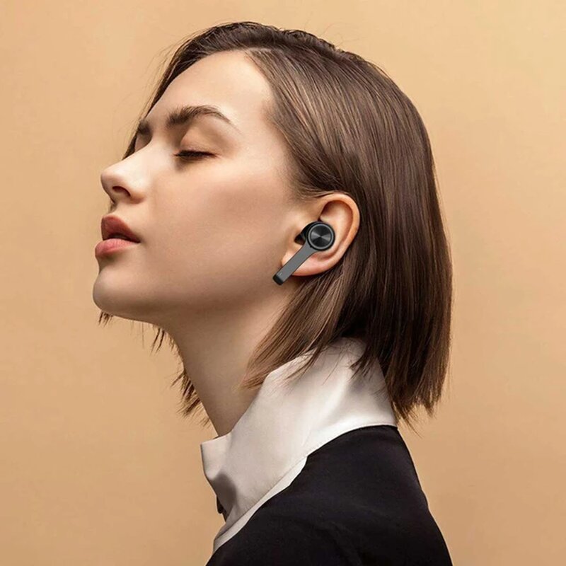 Casti in-ear wireless Wintory POD1, TWS earbuds, Bluetooth, microfon, negru