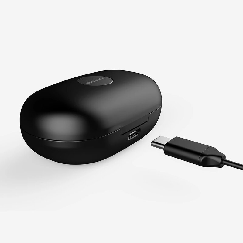 Casti in-ear wireless Wintory POD1, TWS earbuds, Bluetooth, microfon, negru