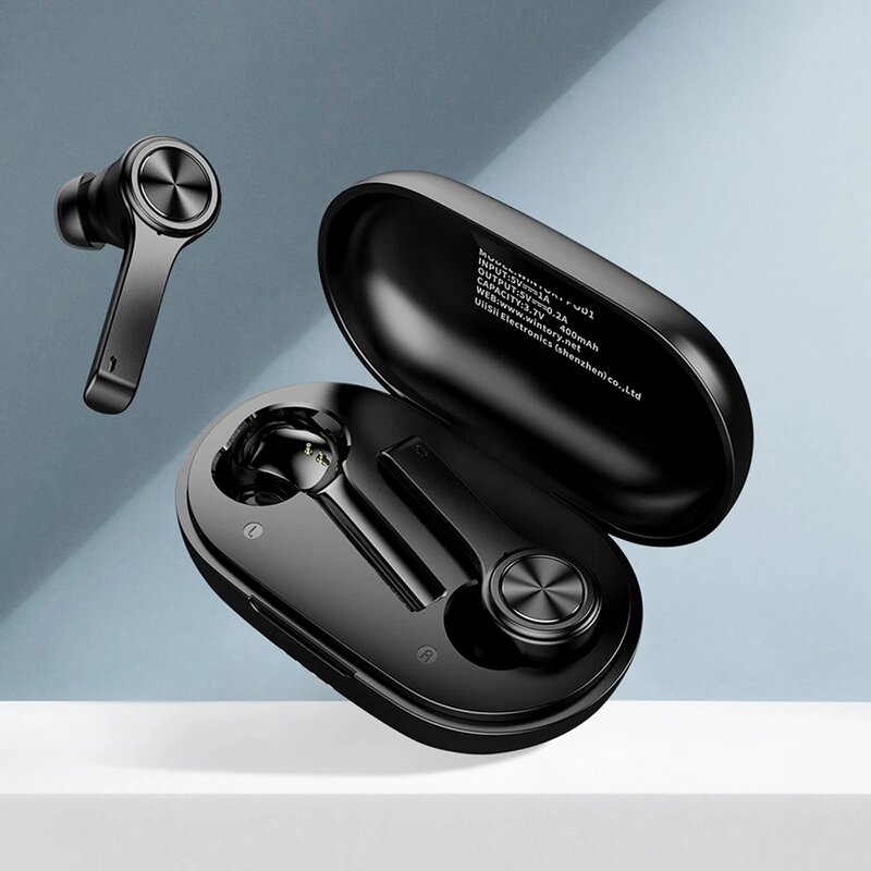 Casti in-ear wireless Wintory POD1, TWS earbuds, Bluetooth, microfon, negru