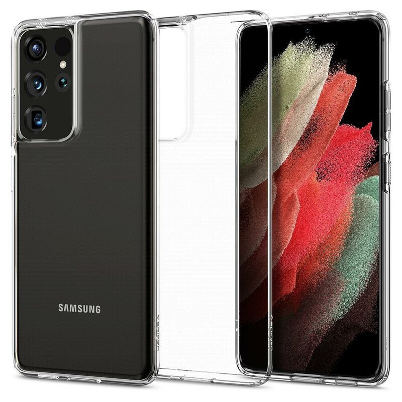 Husa Samsung Galaxy S21 Ultra 5G Spigen Liquid Crystal, transparenta