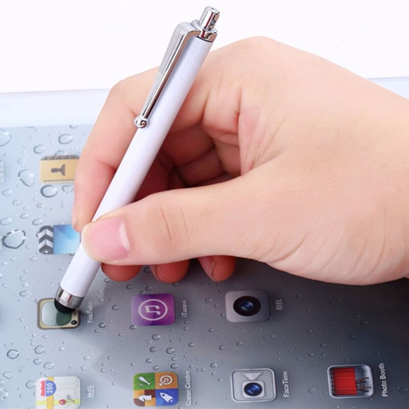 Stylus Pen Mobster, universal, Android, iOS, aluminiu, 6mm, negru, 1SXC-165