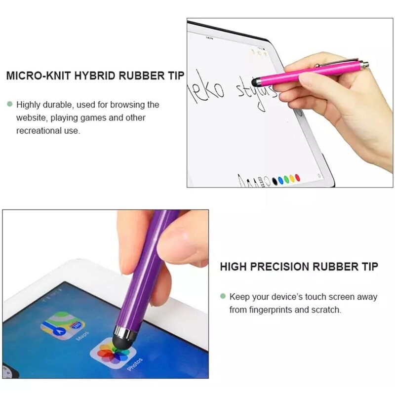 Stylus Pen Mobster, universal, Android, iOS, aluminiu, 6mm, negru, 1SXC-165