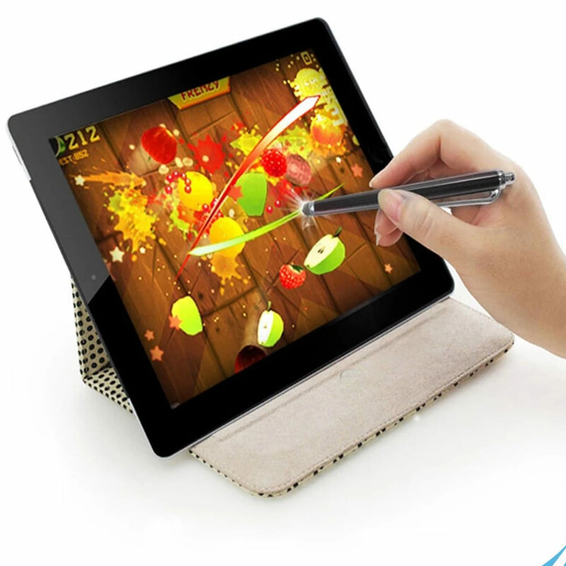 Stylus Pen Mobster, universal, Android, iOS, aluminiu, 6mm, negru, 1SXC-165