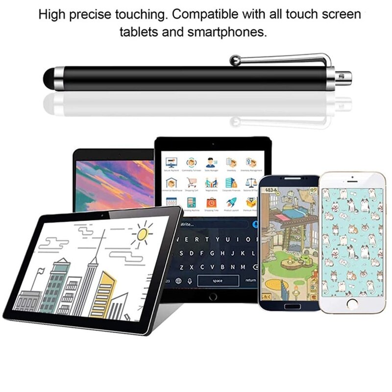 Stylus Pen Mobster, universal, Android, iOS, aluminiu, 8mm, rosu, 1SXC-127