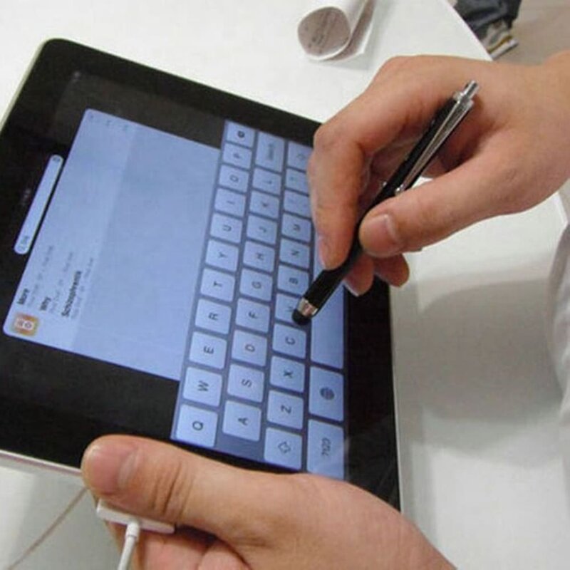 Stylus Pen Mobster, universal, Android, iOS, aluminiu, 8mm, rosu, 1SXC-127