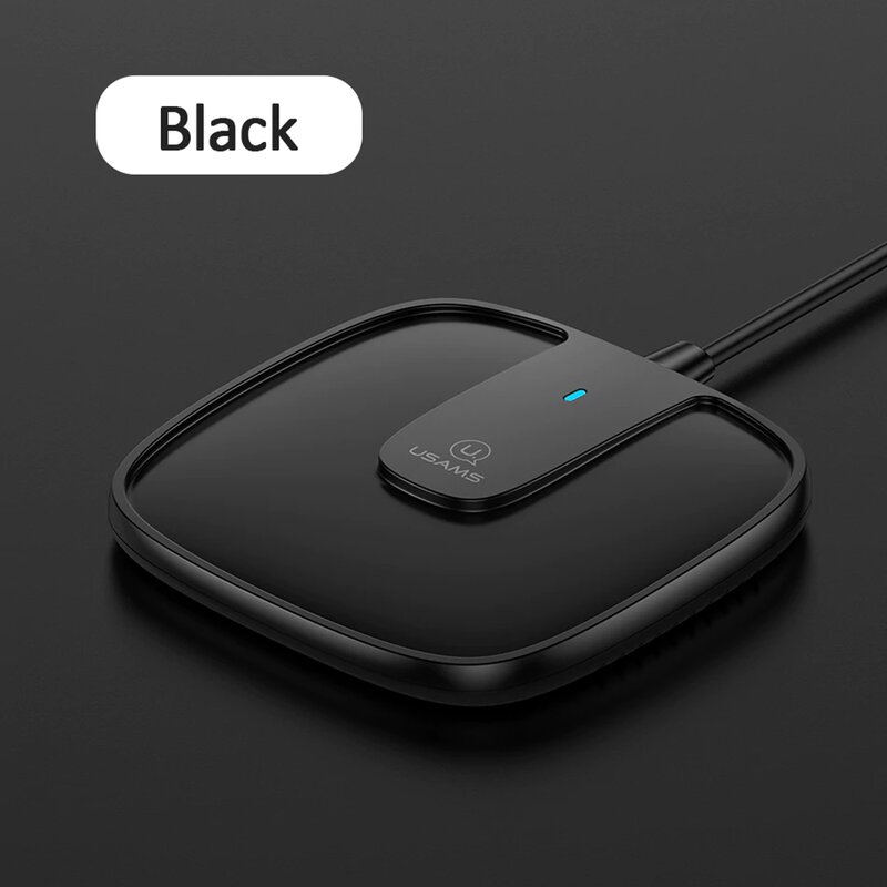 Incarcator wireless Usams, incarcare rapida, cablu incarcare, 15W, negru, US-CD153