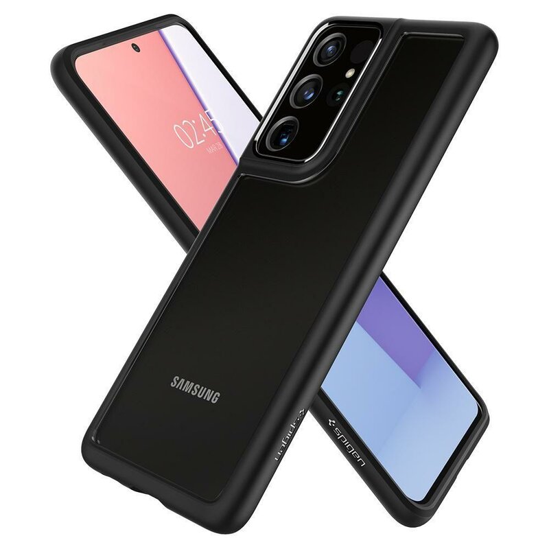 Husa Samsung Galaxy S21 Ultra 5G Spigen Ultra Hybrid Matte Black
