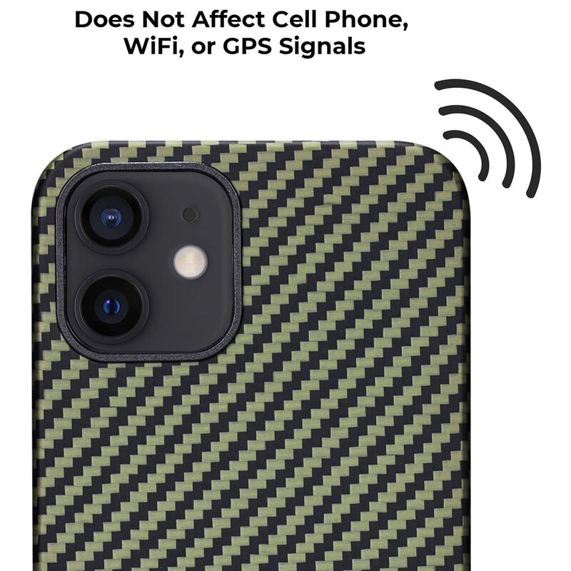 Husa iPhone 12 Pitaka MagEZ, Negru/Galben 