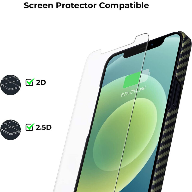 Husa iPhone 12 Pro Pitaka MagEZ, Negru/Galben 