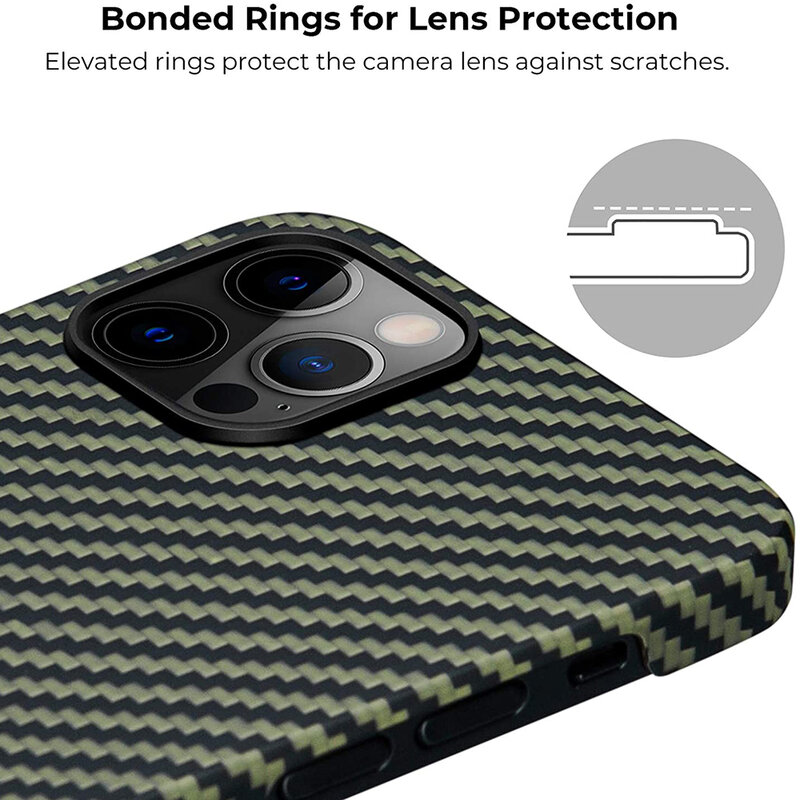 Husa iPhone 12 Pro Pitaka MagEZ, Negru/Galben 