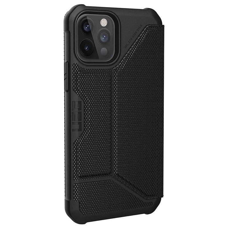 Husa iPhone 12 Pro UAG Metropolis FIBRARMR, negru