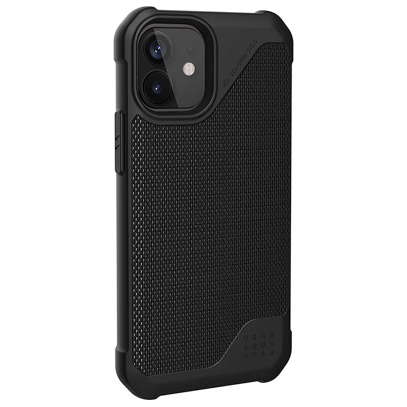Husa iPhone 12 mini UAG Metropolis LT - FIBRARMR, negru