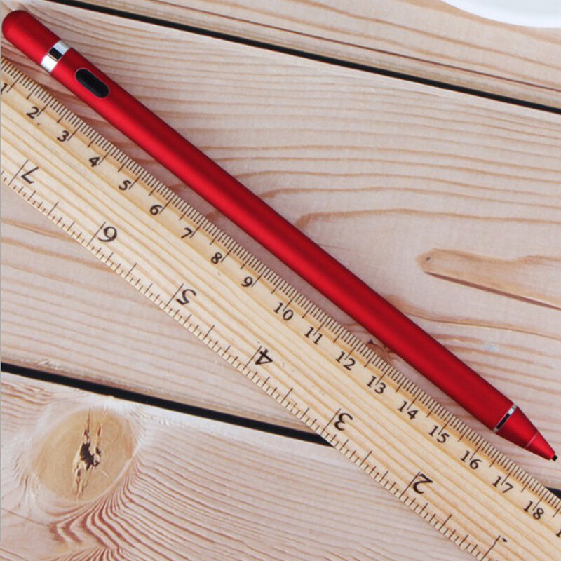 Stylus pen activ Techsuit, iOS, Android, cablu de incarcare Micro-USB, rosu, JA05