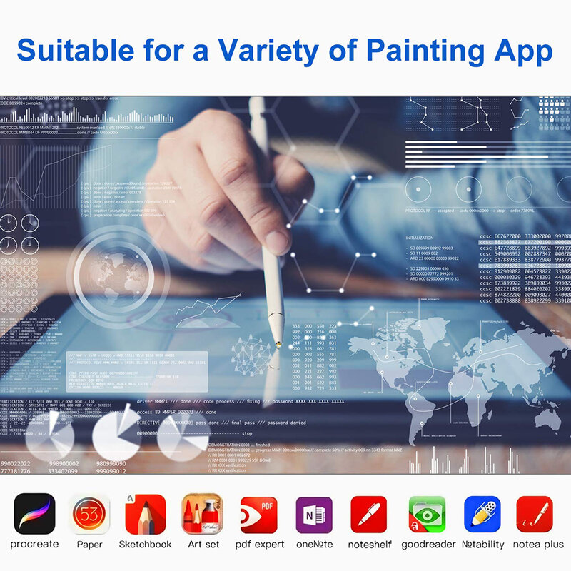 Stylus pen activ Techsuit, iOS, Android, cablu de incarcare Micro-USB, argintiu, JA05