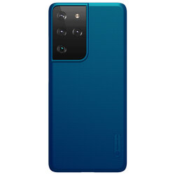 Husa Samsung Galaxy S21 Ultra 5G Nillkin Super Frosted Shield, albastru