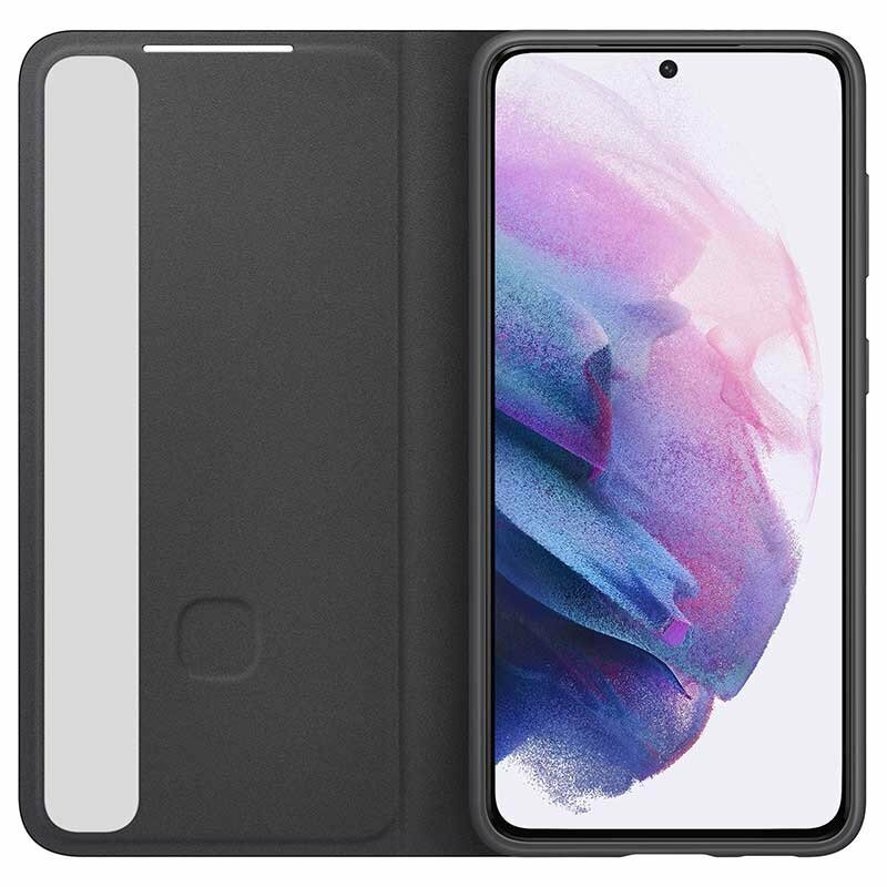 Husa Originala Samsung Galaxy S21 5G Smart Clear View Cover - Negru