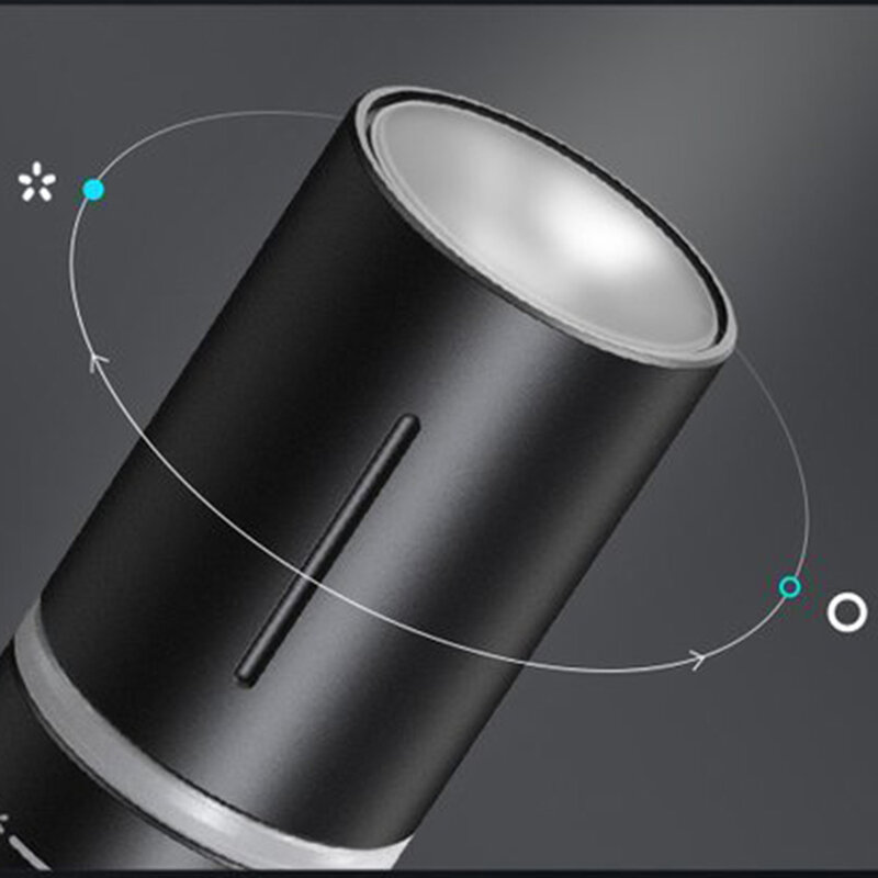 Ciocan urgenta parbriz auto Baseus, lanterna, aluminiu, negru, CRSFH-B01