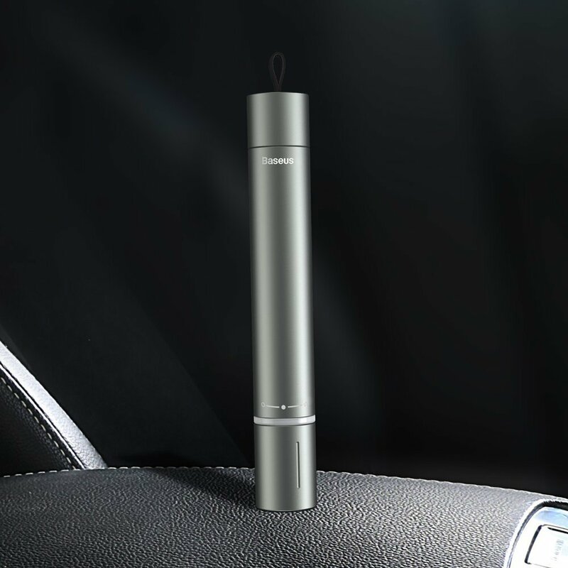 Ciocan urgenta parbriz auto Baseus, lanterna, aluminiu, gri, CRSFH-B0A