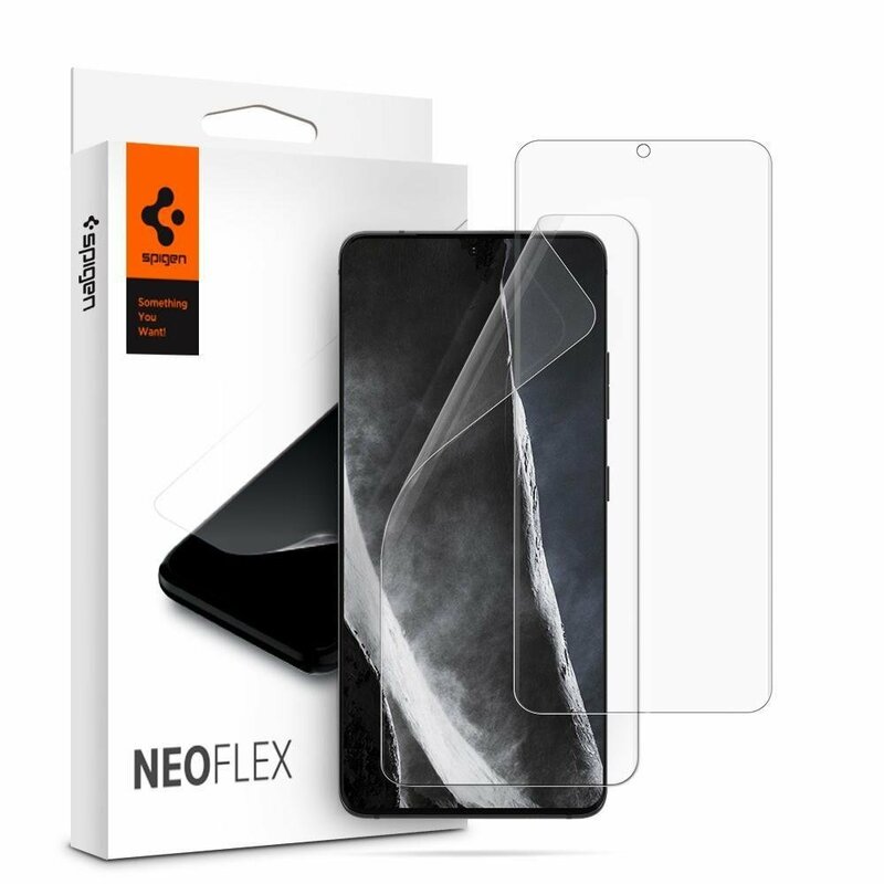 [Pachet 2x] Folie Samsung Galaxy S21 Ultra 5G Spigen Neo Flex HD - Clear
