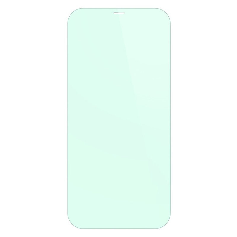 [Pachet 2x] Folie iPhone 12 mini Baseus Green Light, Clear, SGAPIPH54N-LP02