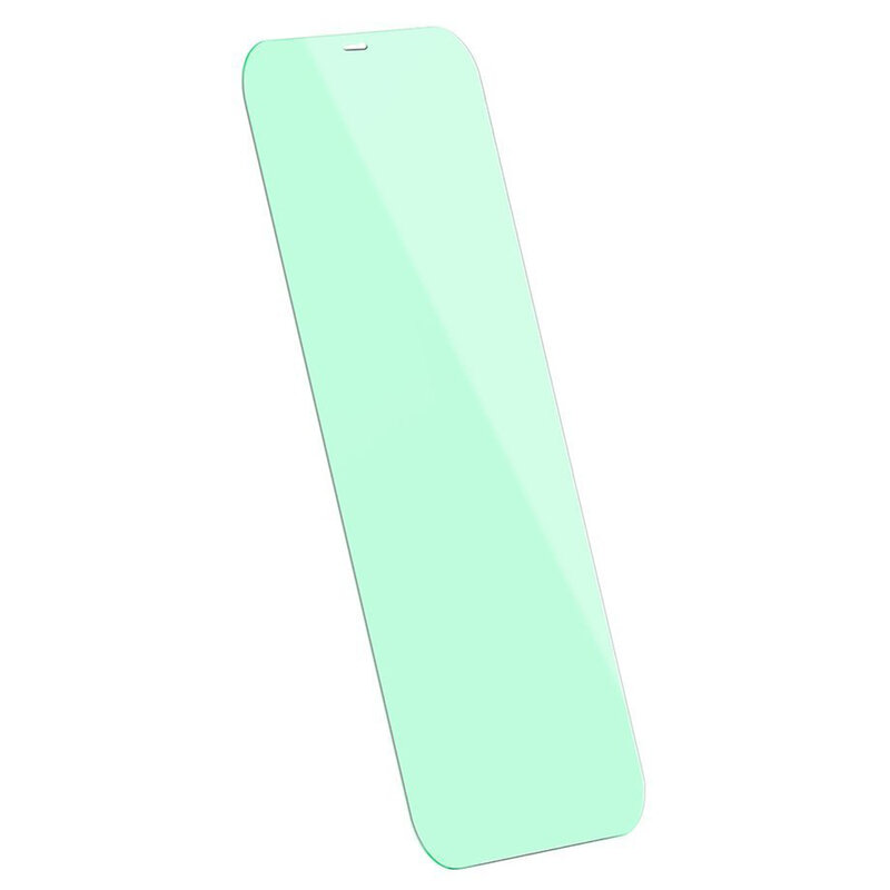 [Pachet 2x] Folie iPhone 12 mini Baseus Green Light, Clear, SGAPIPH54N-LP02
