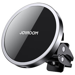 Suport telefon auto JoyRoom, incarcare wireless, grila ventilatie, negru, JR-ZS240