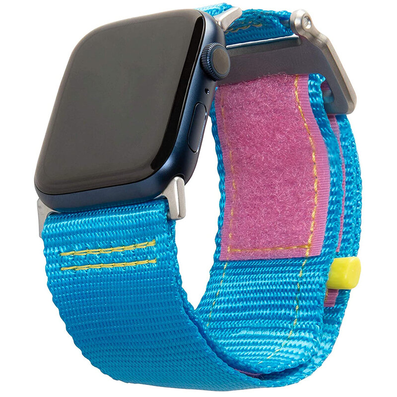 Curea Apple Watch 1 42mm UAG Active Straps LE, albastru-roz