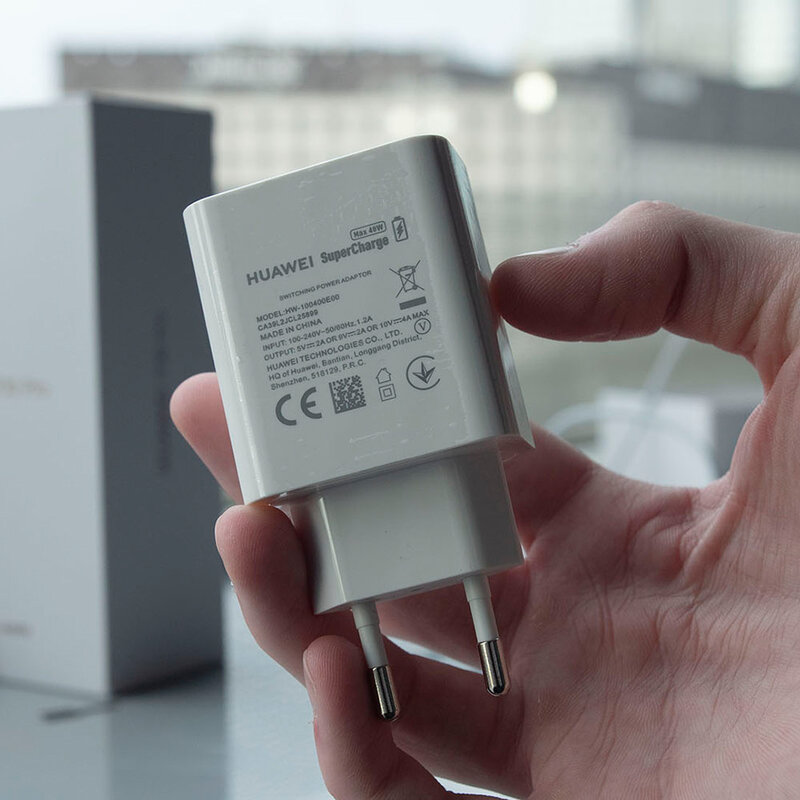 Incarcator priza original Huawei SuperCharge, 4A, 40W, alb, bulk, HW100400E00 CatMobile