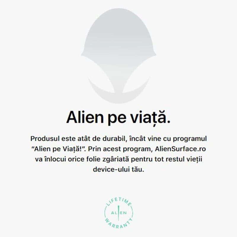 Folie Regenerabila Asus ROG Phone II ZS660KL Alien Surface Case Friendly - Clear