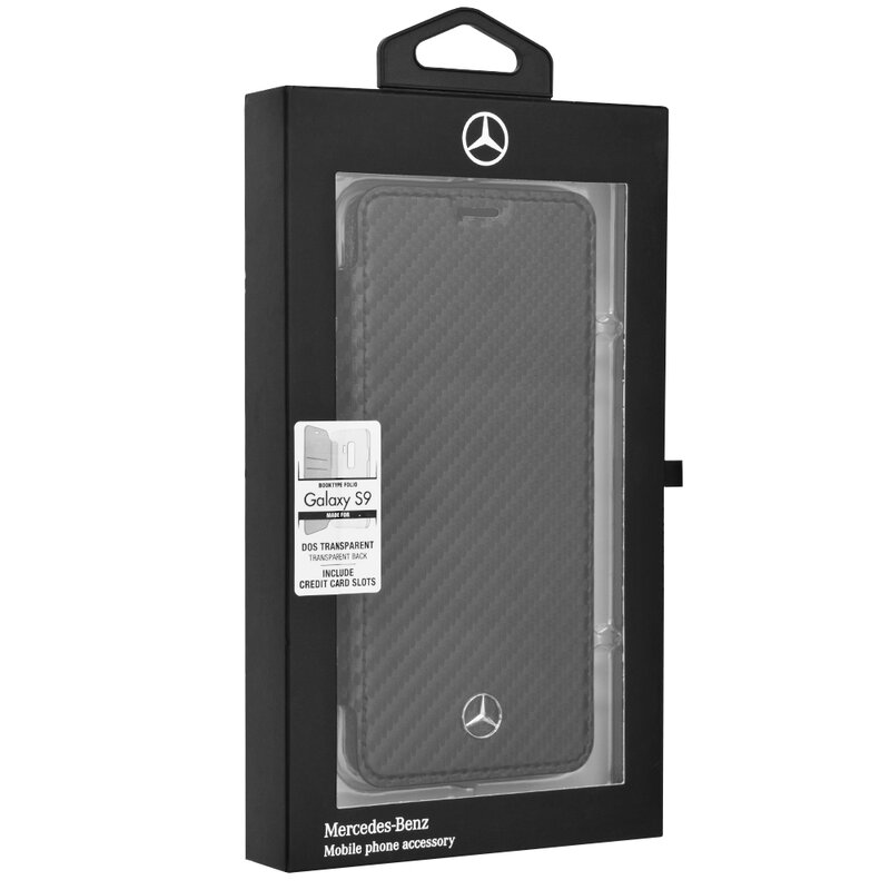 Husa Samsung Galaxy S9 Mercedes Organic II - Negru MEFLBKS9CFBK