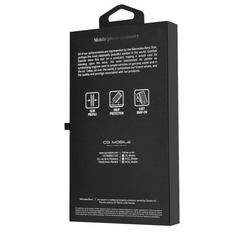 Husa Samsung Galaxy S9 Mercedes Organic II - Negru MEFLBKS9CFBK