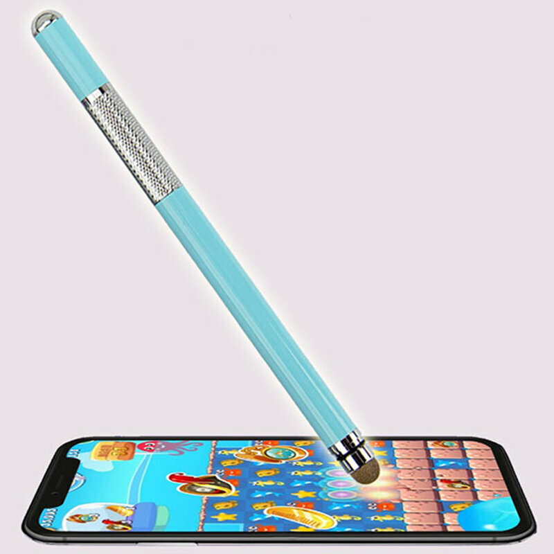 Stylus Pen Techsuit, Universal, Android, iOS, Aluminiu, Turcoaz, JC03