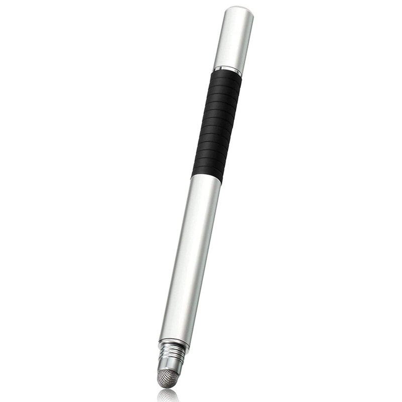 Stylus Pen Techsuit, 2in1 Universal, Android, iOS, Argintiu, JC002