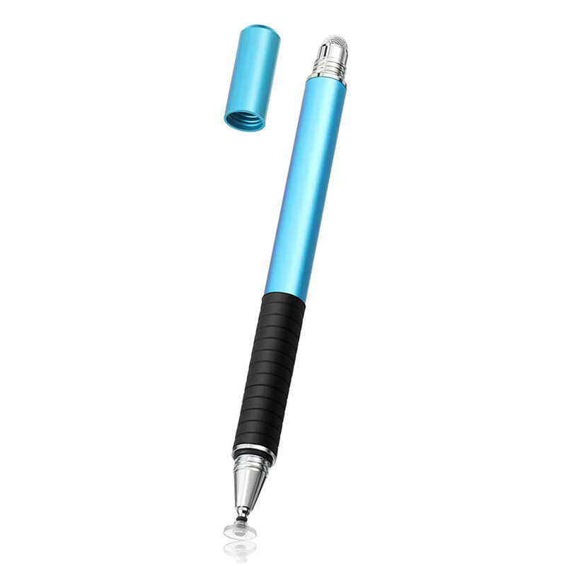 Stylus Pen Techsuit, 2in1 Universal, Android, iOS, Albastru Deschis, JC002