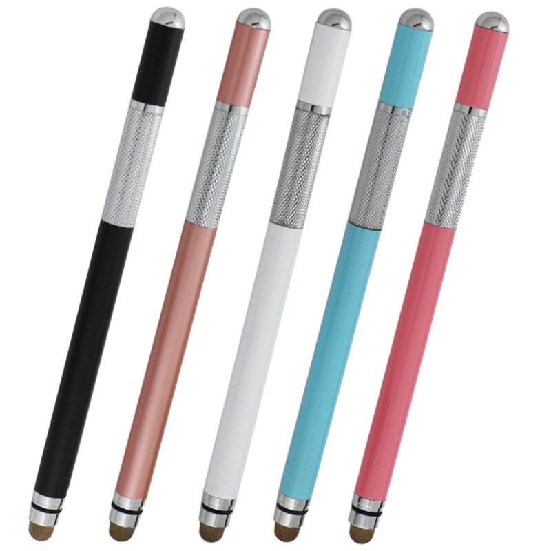Stylus Pen Techsuit, Universal, Android, iOS, Aluminiu, Alb, JC03