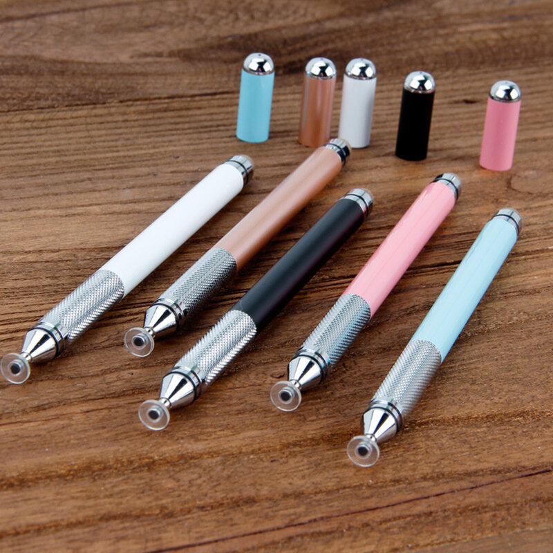 Stylus Pen Techsuit, Universal, Android, iOS, Aluminiu, Alb, JC03