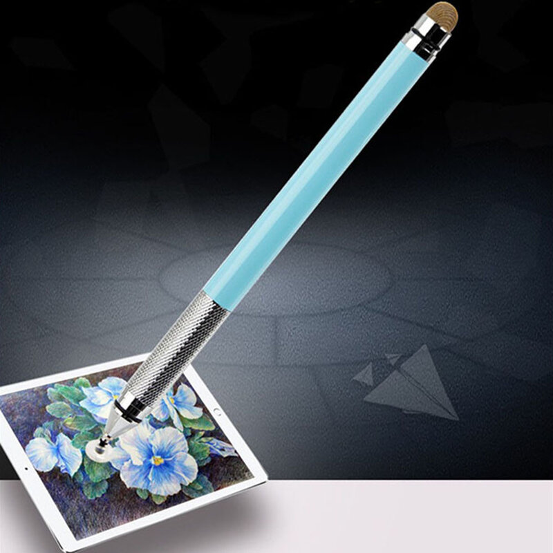 Stylus Pen Techsuit, Universal, Android, iOS, Aluminiu, Turcoaz, JC03