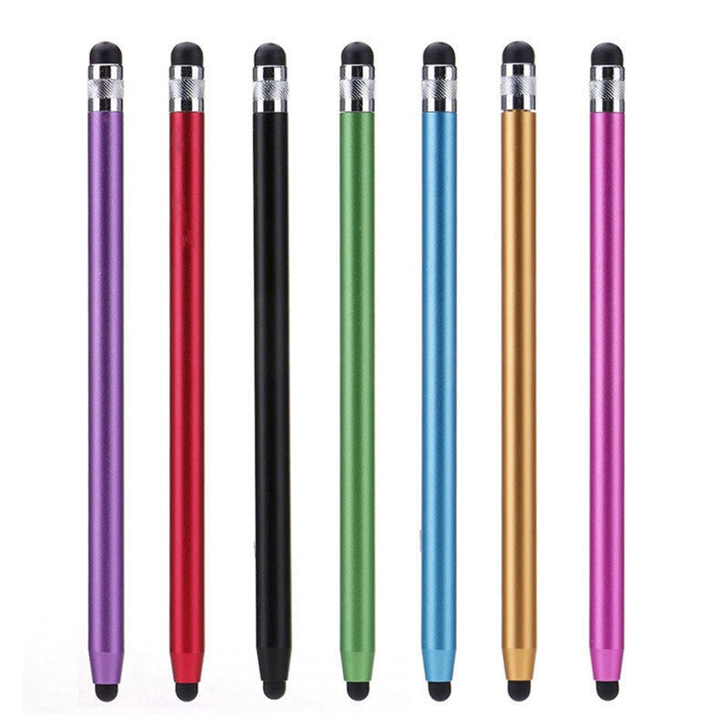 Stylus pen Techsuit, 2in1 universal, Android, iOS, aluminiu, negru, JC01