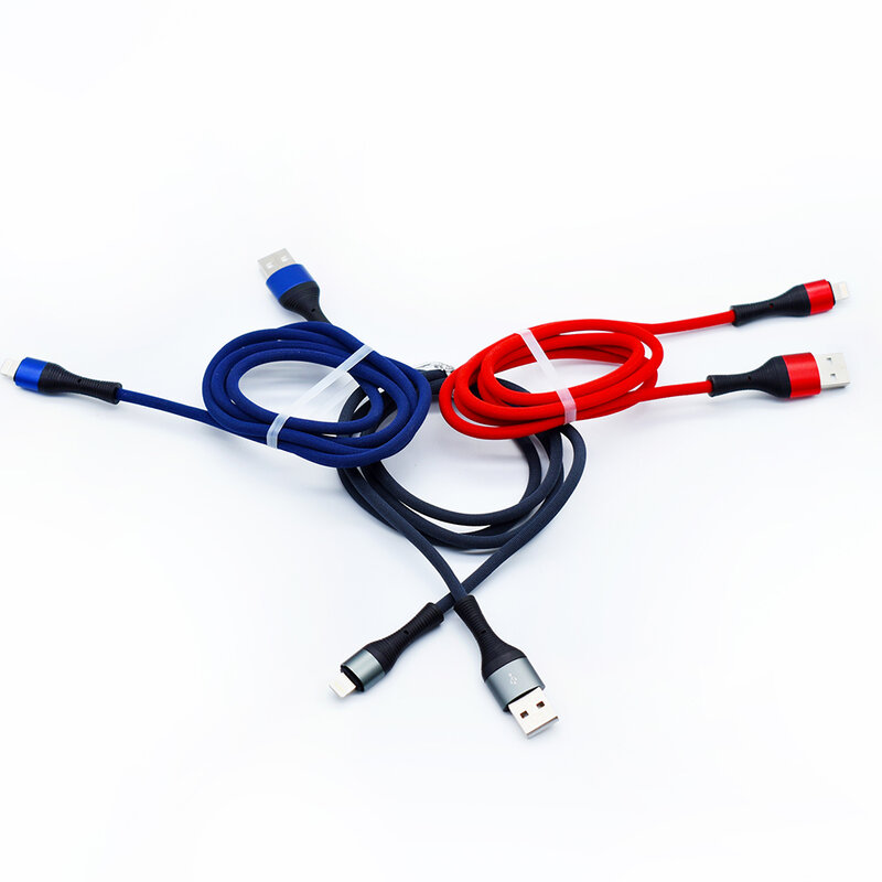 Cablu de date LDNIO LS402, USB la Type-C, 2.4A, 480Mbps, 2m, albastru